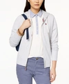 TOMMY HILFIGER EMBROIDERED LOGO HOODIE, CREATED FOR MACY'S