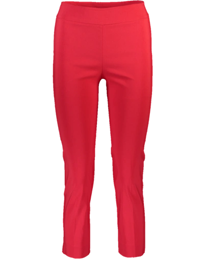 Avenue Montaigne Straight Leg Pant In Red