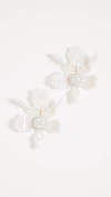 Lele Sadoughi Crystal Clip-on Drop Earrings In Mother Of Pearl