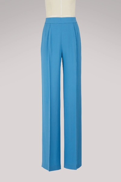 Pallas Wide Trousers In Blu