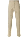 Prada Classic Chino Trousers In Neutrals