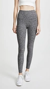 Beyond Yoga Spacedye Midi High Rise Leggings In Black/white