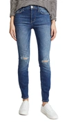 CURRENT ELLIOTT THE HIGH WAIST ANKLE SKINNY JEANS