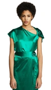 DION LEE SATIN KNOT TOP