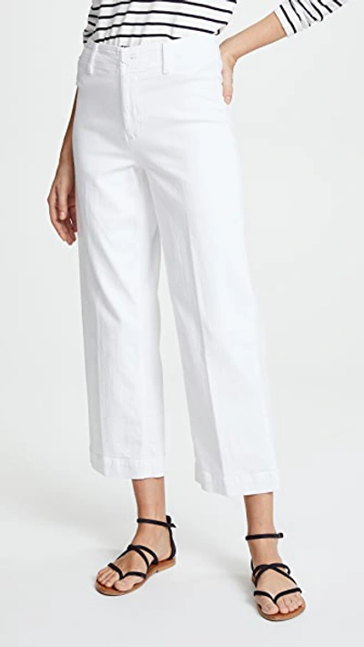 Paige Nellie Culotte Jeans In Crisp White