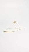 Tory Burch Mini Miller Flip Flops In Ivory