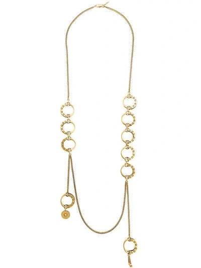 Chloé Quinn Curbed-chain Necklace In Gold