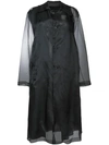 MAISON MARGIELA sheer-sleeve fitted coat,S51CT0888STN76912696212