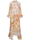 PETER PILOTTO Floral Print Asymmetric Silk Dress,DR10PS1812496890