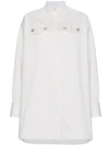 CALVIN KLEIN 205W39NYC OVERSIZED SHIRT WITH SILVER BUTTONS,81WWTB2612485446