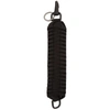 RICK OWENS RICK OWENS BLACK BRAIDED KEYCHAIN,RR18S5405 W1