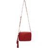 SAINT LAURENT Red Medium Monogram Lou Satchel,520533 D4066