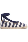 CASTAÃ±ER CASTAÑER WOMAN STRIPED CANVAS ESPADRILLES BLUE,3074457345617565237