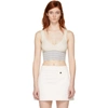 OPENING CEREMONY OPENING CEREMONY WHITE STRIPED KNIT TANK TOP,S18KBI12279