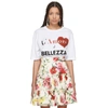 DOLCE & GABBANA DOLCE AND GABBANA WHITE LAMORE E BELEZZA T-SHIRT,F8K27T FH7MN