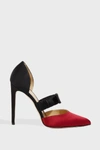CHLOE GOSSELIN Lily Bow-Embellished Ruched Satin Pumps,609226