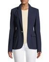 Polo Ralph Lauren Parker One-button Wool Jacket In Navy