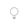 Ora Pearls Silver Orb Ring White Pearl