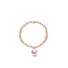 Ora Pearls Magna Gold Chain Bracelet Xxl White Pearl