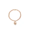 Ora Pearls Magna Gold Chain Bracelet Xxl Pinky Gold Pearl In Chain