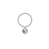Ora Pearls Silver Orb Ring Grey Pearl