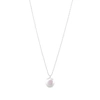 Ora Pearls Sphera Disc Pearl Pendant Silver Chain