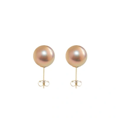 Ora Pearls Small Gold Pearl Studs Earrings 9ct Gold