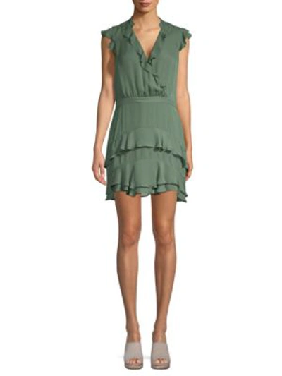 Parker Tangia Ruffle Dress In Green