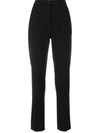 Dolce & Gabbana Black Pants With High Waist And Belt Loops In Wool Woman In Black