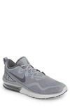 Nike Men's Air Max Fury Running Sneakers From Finish Line In Wolf Grey/ Dark Grey/ Stealth
