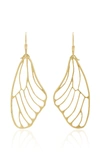 ANNETTE FERDINANDSEN 18K GOLD BUTTERFLY WING EARRINGS,641536