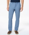 TOMMY HILFIGER MEN'S CUSTOM FIT CHINO PANTS, CREATED FOR MACY'S