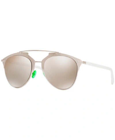 Dior Pilot Reflective Sunglasses In Silver
