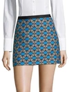 MILLY Embroidered Mini Skirt,0400097379843