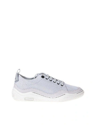 Lanvin Trainers In Grey Canvas In Pale Grey