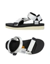 Suicoke Depa-v2 Velcro-strap Sandals In White