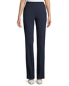 Polo Ralph Lauren Simone Wool Crepe Pant In Navy