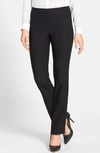 Nic And Zoe Petite Wonderstretch Straight-leg Pants In Black Onyx