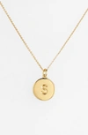 Kate Spade 'one In A Million' Initial Pendant Necklace In S- Gold