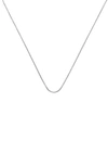 Monica Vinader 18-inch Box Chain In Silver