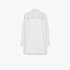 Calvin Klein 205w39nyc Oversized Shirt With Silver Buttons In White