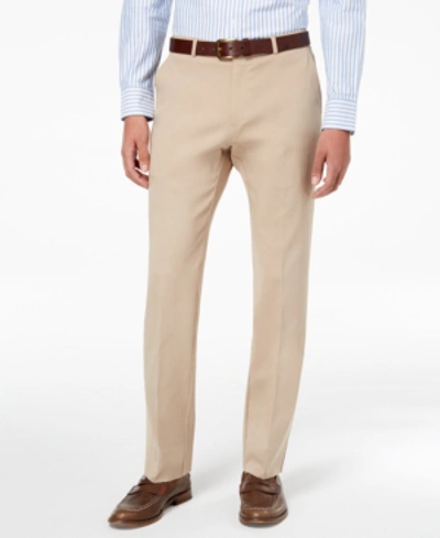 Tommy Hilfiger Men's Modern-fit Th Flex Stretch Solid Performance Pants In Tan