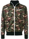 PALM ANGELS CAMOUFLAGE-PRINT ZIPPED JACKET,PMBD001S18388008990112709608