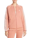 Adidas Originals Adicolor Superstar Three-stripe Track Jacket In Ash Pink