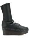 RICK OWENS wooden flatform boots,RP18S8826LNS12720892