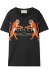 GUCCI OVERSIZED PRINTED COTTON-JERSEY T-SHIRT