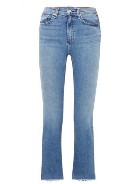Rag & Bone Hana Cropped High-rise Bootcut Jeans In Levee
