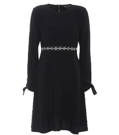 Proenza Schouler Crepe Dress With Embellished Waist In Black