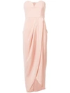 Shona Joy Wrap Front Midi Dress In Pink