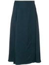 LEMAIRE LEMAIRE A-LINE MIDI SKIRT - BLUE,W181SK208LF21712714095